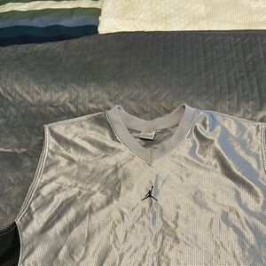 Jordan Metallic Silver Tank Top/practice jersey